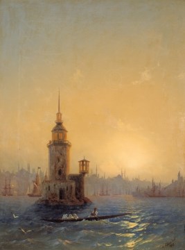 008-Вид Леандровой башни в Константинополе, 1848